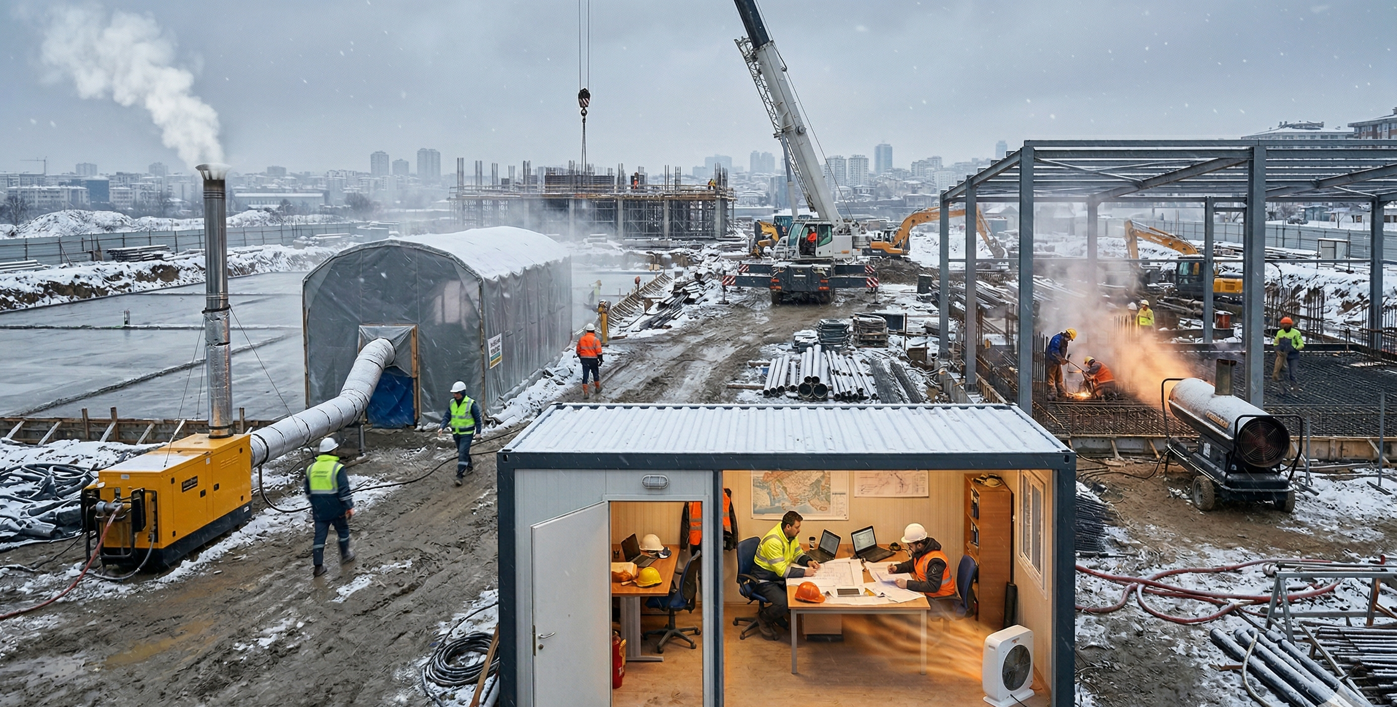 Construction Site Heater Guide: Electric and Diesel Heating Solutions