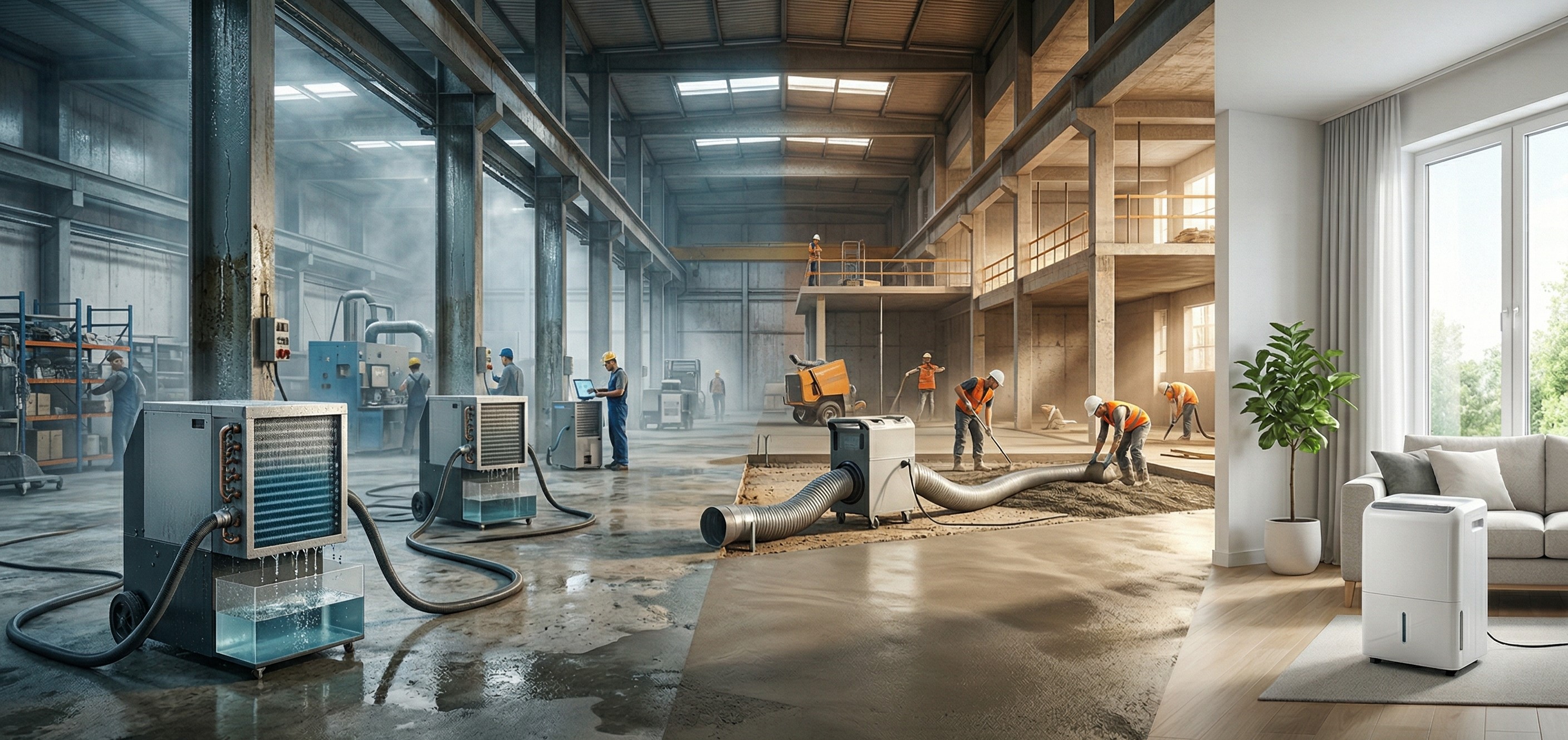 Professional Dehumidification and Moisture Control Solutions: Construction, Industrial, and Residential Systems