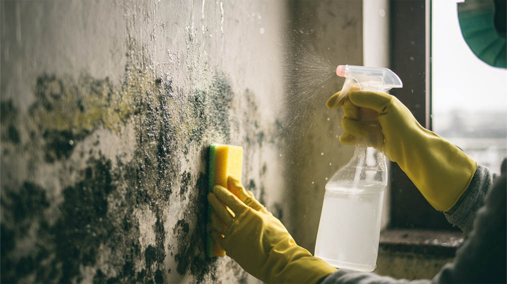 Duvardaki kuf ve rutubet temizleme
